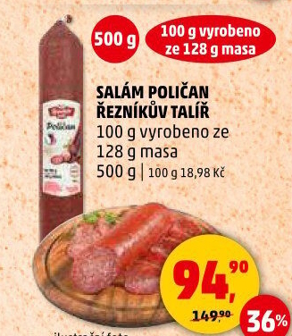 Salám Poličan Řezníkův talíř