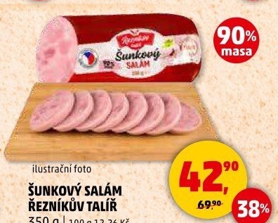 Salám šunkový Řezníkův talíř