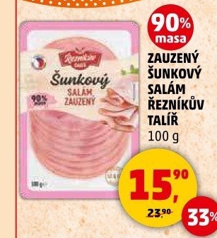 Salám šunkový zauzený Řezníkův talíř