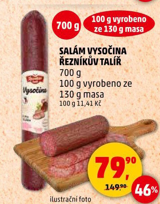 Salám Vysočina Řezníkův talíř