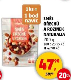 Směs ořechů a rozinek Naturalia