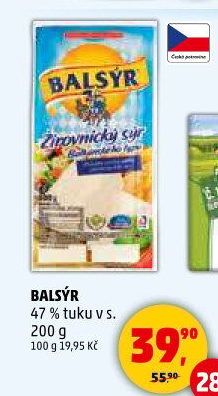 Sýr Balsýr Mlékárna Žirovnice