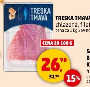 Treska tmavá filety Pro Penny EFD Excelsior Delikatessen