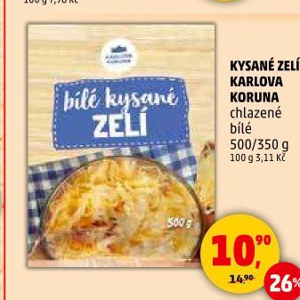 Zelí bílé kysané Karlova Koruna