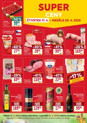 akční leták BILLA 16.4.2025-22.4.2025