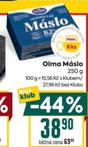 Máslo Olomoucké Olma