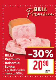 Šunka Bohemia Billa Premium