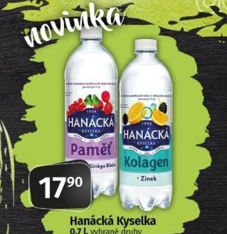 Funkční voda Hanáckákyselka