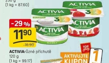 Bílý jogurt Activia Danone