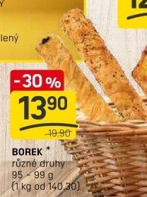 Burek se slanou náplní