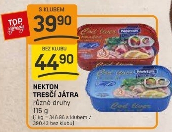 Játra tresčí Nekton