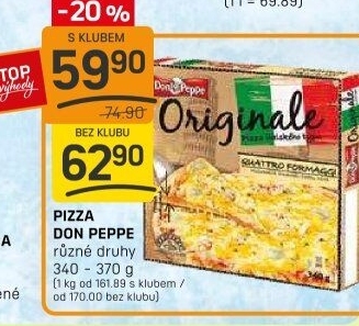 Pizza mražená Don Peppe