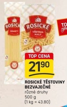 Těstoviny bezvaječné Rosické