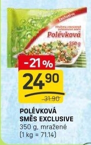 Zeleninová polévková směs mražená exclusive