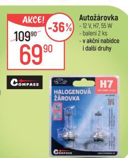 Autožárovky halogenové Compass