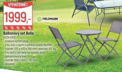 Balkonový set Bella Fieldmann