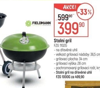 Gril stolní Fieldmann FZG 1102G