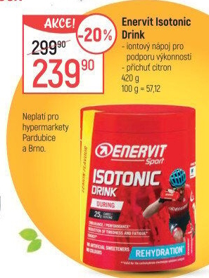 Isotonický nápoj v prášku Enervit