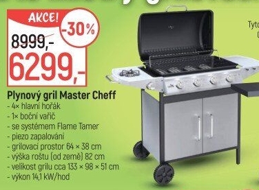 Plynový gril Master Cheff Cattara