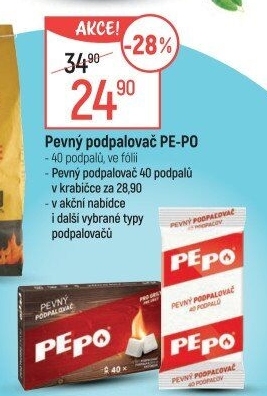 Podpalovač pevný Pe-Po