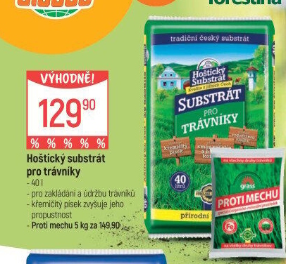 Substrát Hoštický pro trávníky Hoštický Substrát