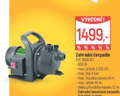 Zahradní čerpadlo Fieldmann FVC 8020
