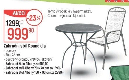 Zahradní stůl Round dia Happy Green