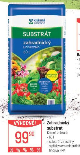 Zahradnický substrát Krásná zahrada