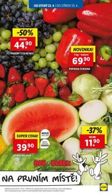 akční leták Lidl 22.4.2025-23.4.2025
