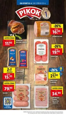 akční leták Lidl 22.4.2025-23.4.2025