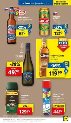 akční leták Lidl 22.4.2025-23.4.2025