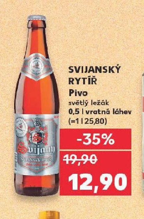 Svijanský Rytíř pivo