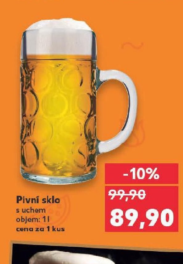 Pivní sklo 1l