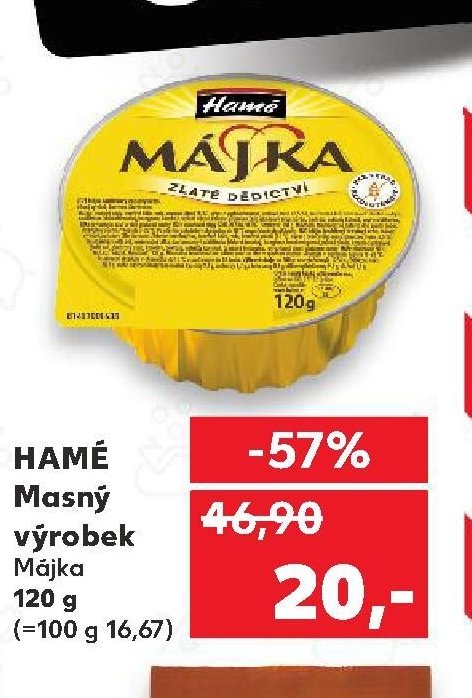 HAMÉ Masný výrobek Májka 120 g