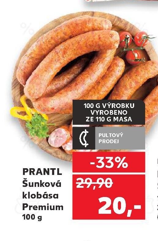 PRANTL Šunková klobása Premium 100 g