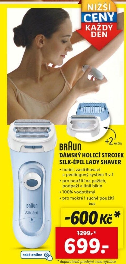 Holicí strojek dámský Silk - Épil Lady Shaver Braun