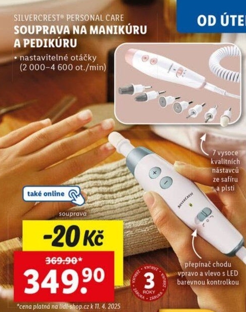 Sada na manikúru a pedikúru SilverCrest - Lidl akcniletaky.com