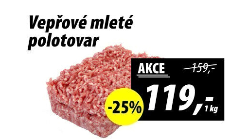 Maso mleté vepřové