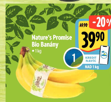 Banány bio Nature'