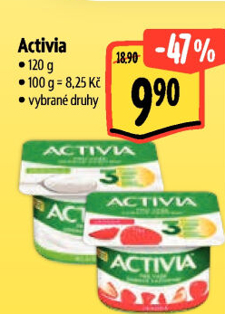 Jogurt ochucený Activia Danone