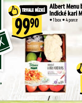 Menu box Indické kari Madras Albert