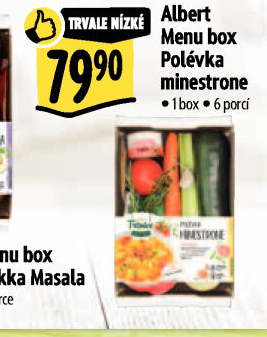 Menu box Polévka minestrone Albert