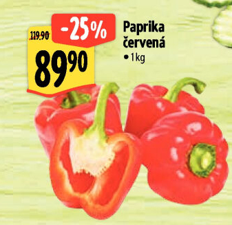 Paprika červená