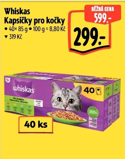 Kapsičky pro kočky Whiskas