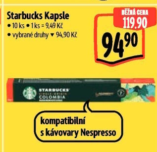Kapsle Nespresso Starbucks