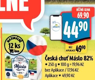 Máslo Česká chuť