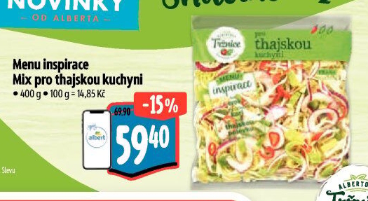 Mix pro Thajskou kuchyni Menu inspirace Albert