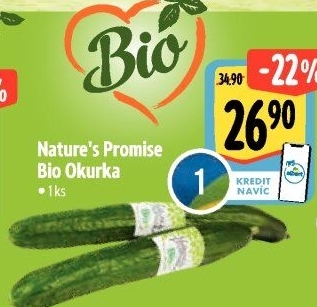 Okurka salátová - hadovka bio Nature'