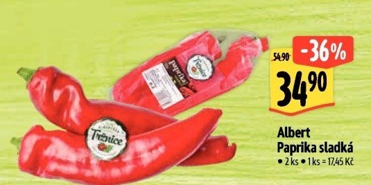 Paprika červená Albert