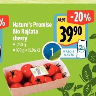 Rajčata cherry bio Nature'